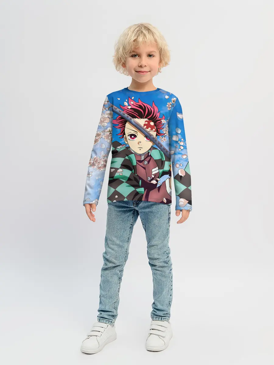 Детский лонгслив / КЛИНОК РАССЕКАЮЩИЙ ДЕМОНОВ