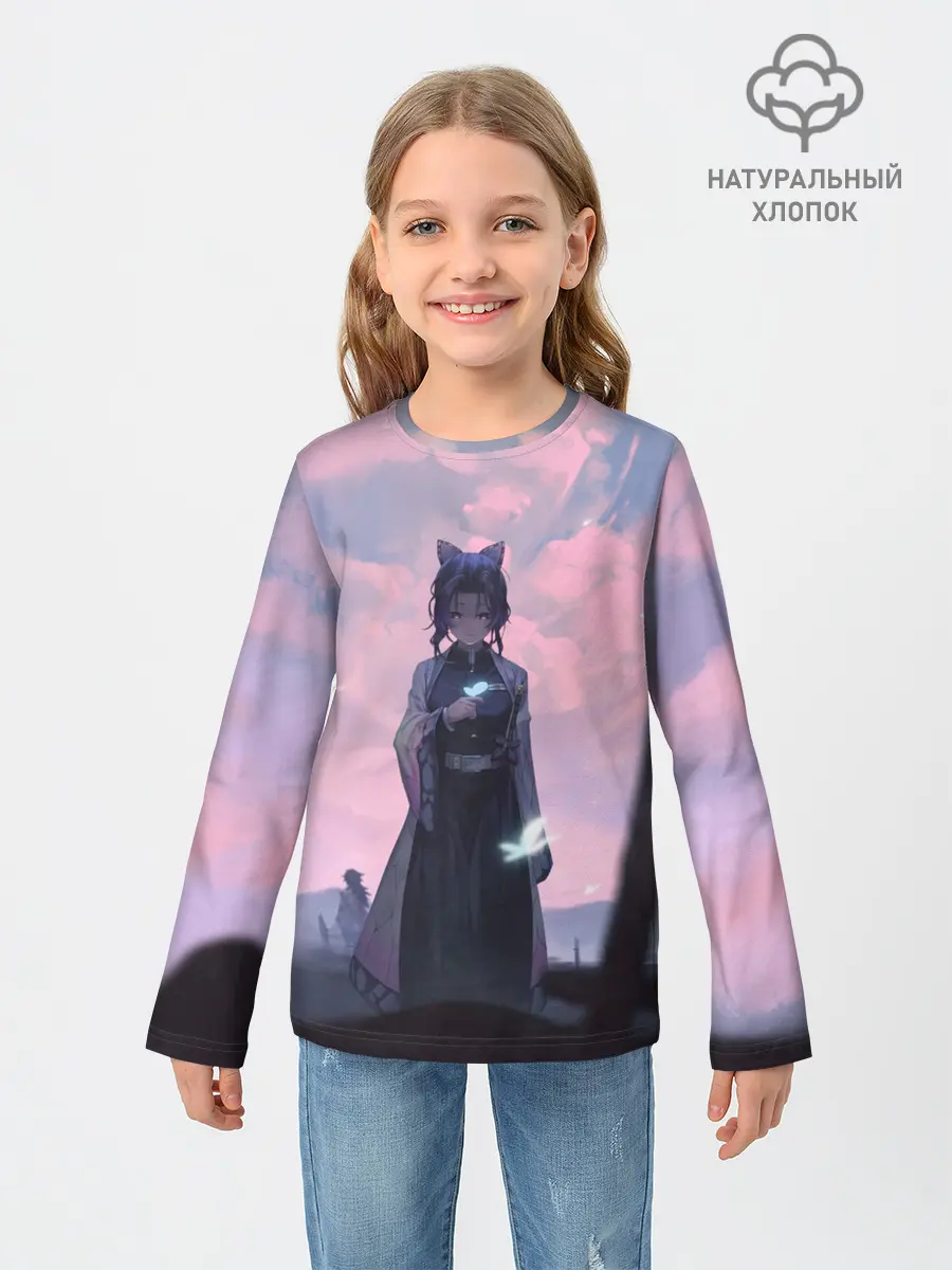 Детский лонгслив / КЛИНОК РАССЕКАЮЩИЙ ДЕМОНОВ