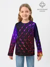Детский лонгслив / Неоновая Текстура