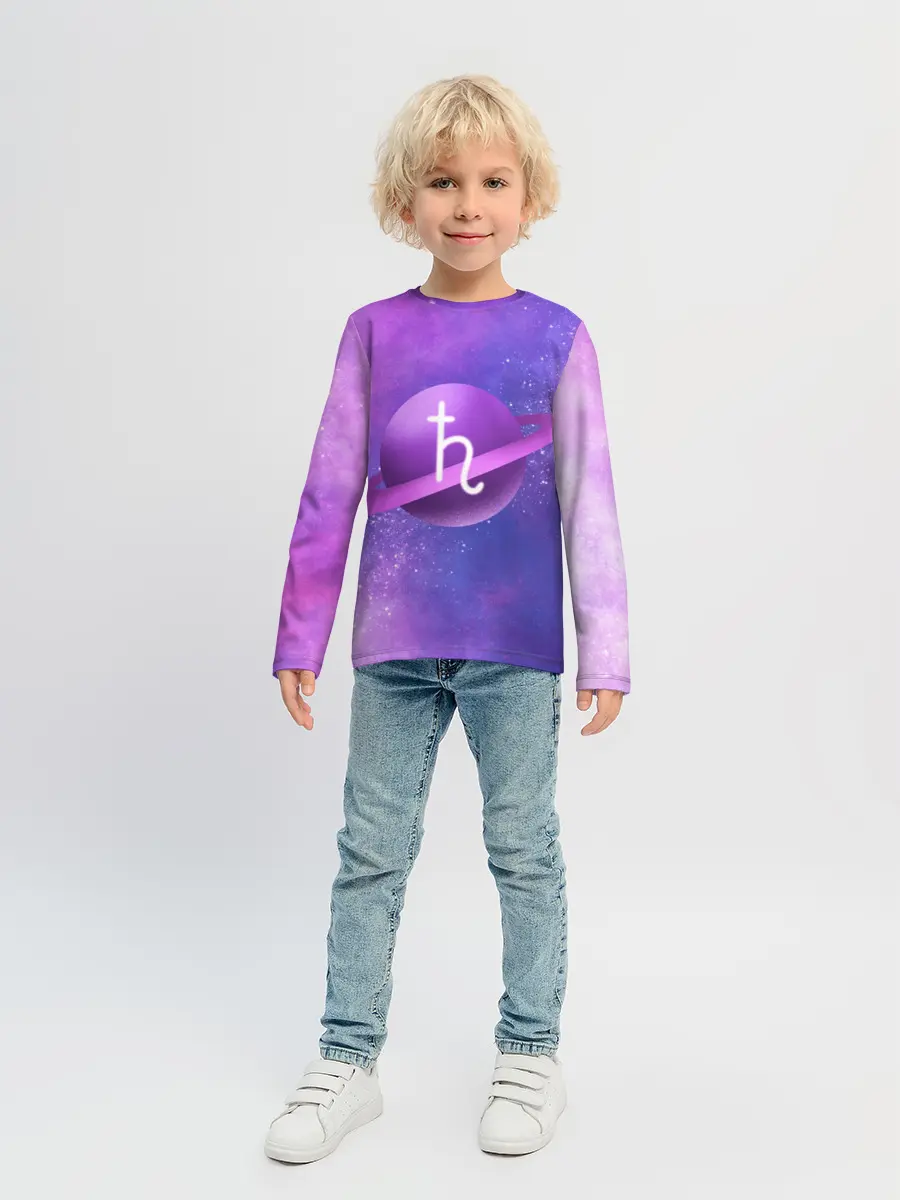 Детский лонгслив / Сатурн