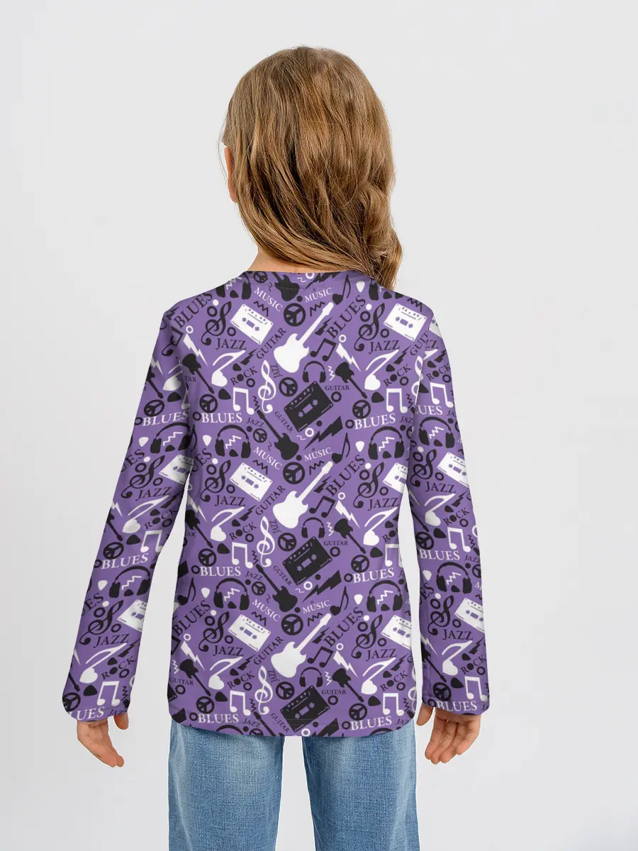 Детский лонгслив / Музыка