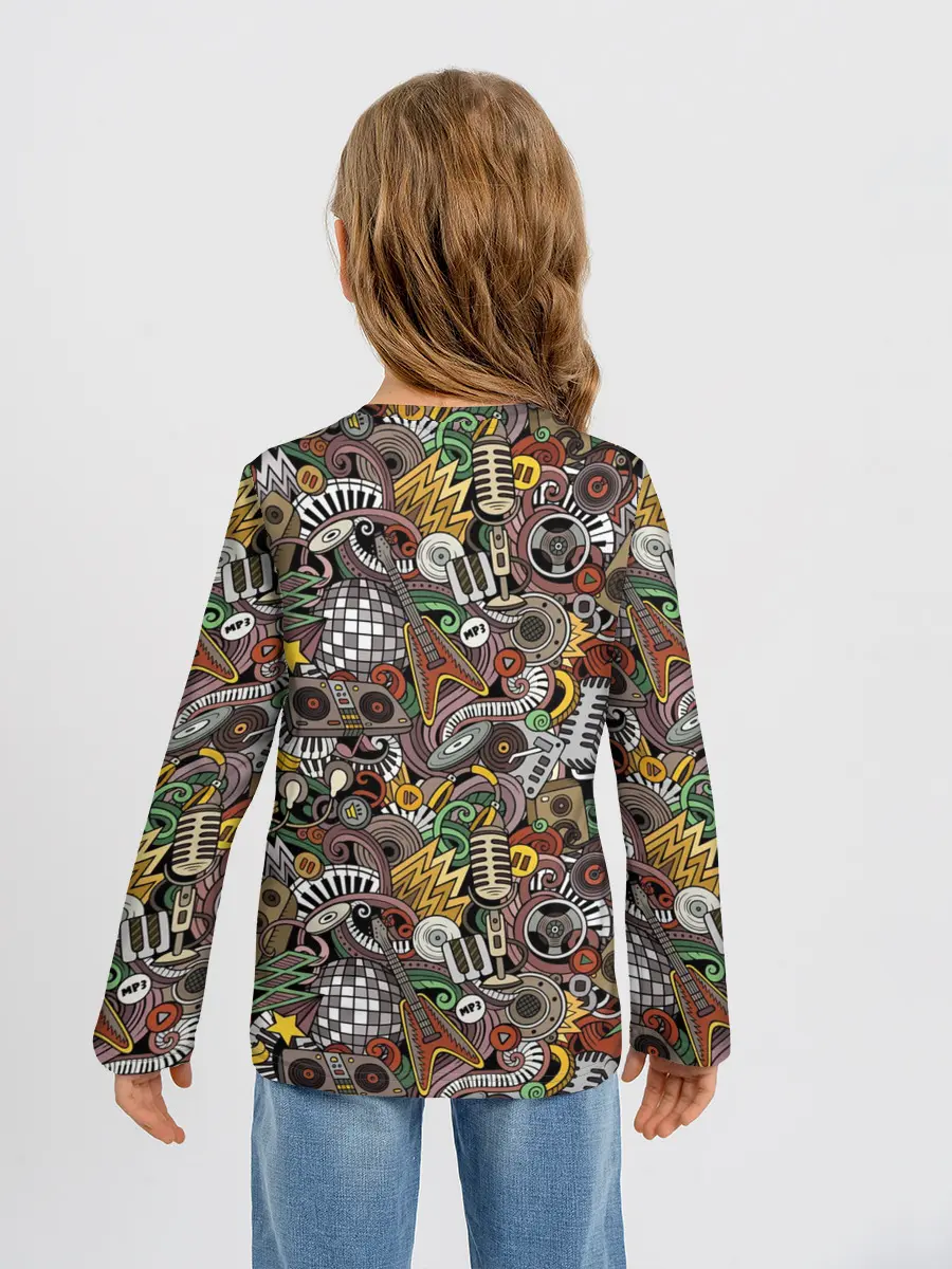 Детский лонгслив / Музыка