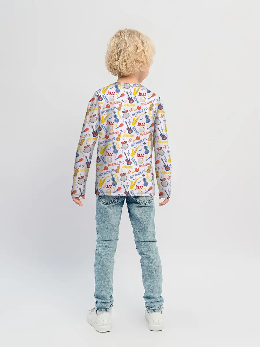 Детский лонгслив / Музыка