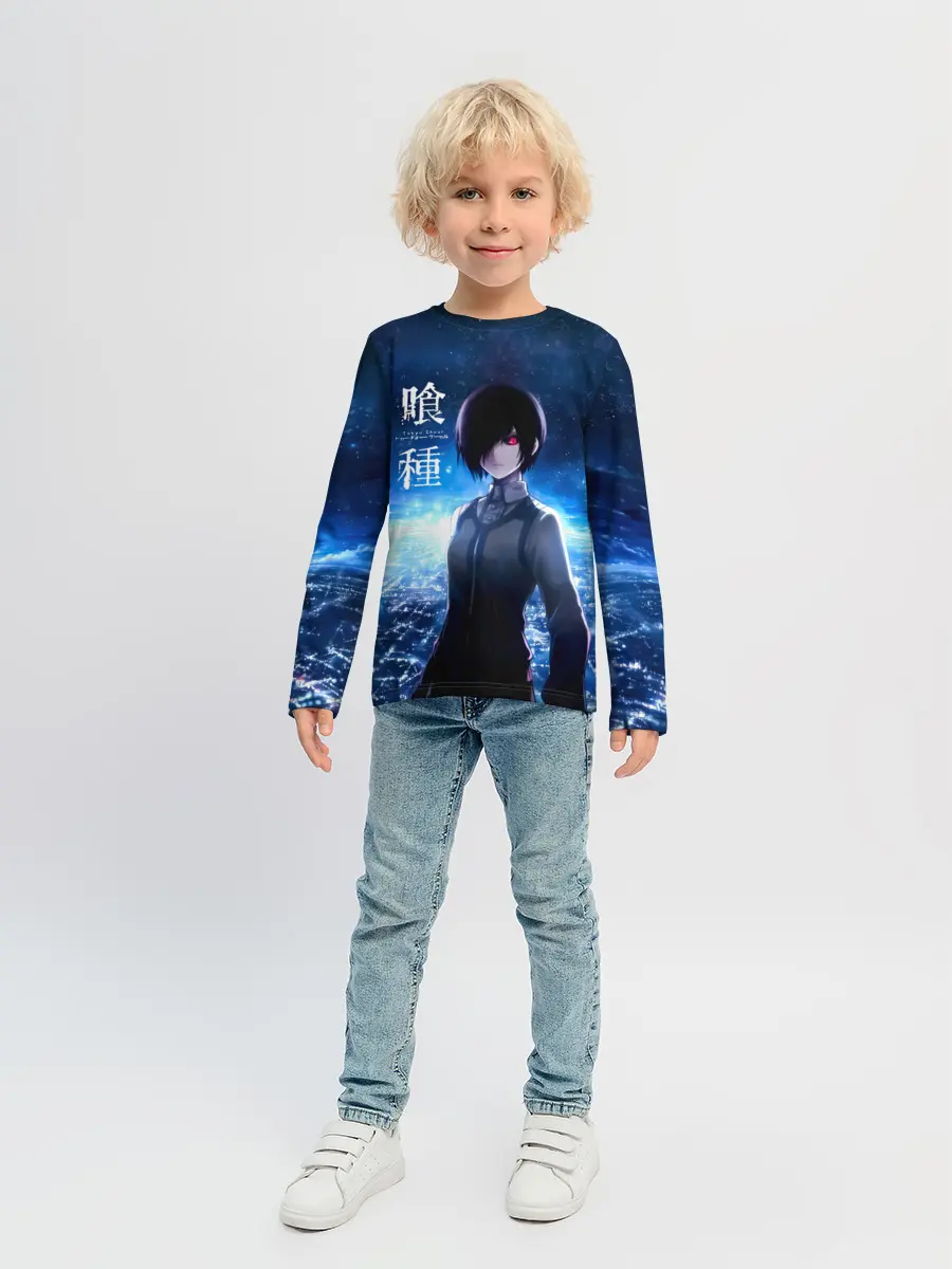 Детский лонгслив / Тоука Киришима на охоте