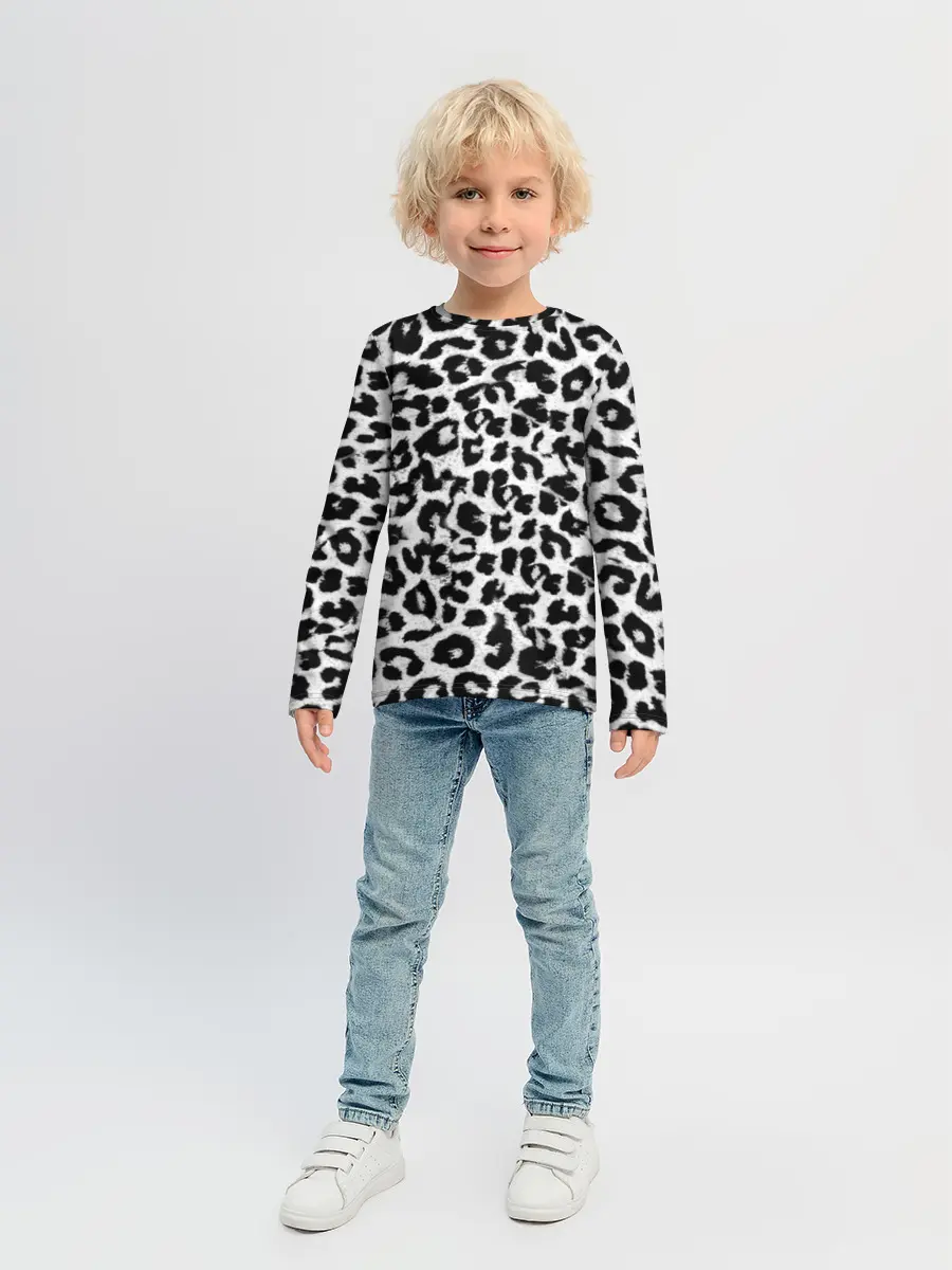Детский лонгслив / Снежный Барс