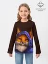 Детский лонгслив / Лисенок в капюшоне
