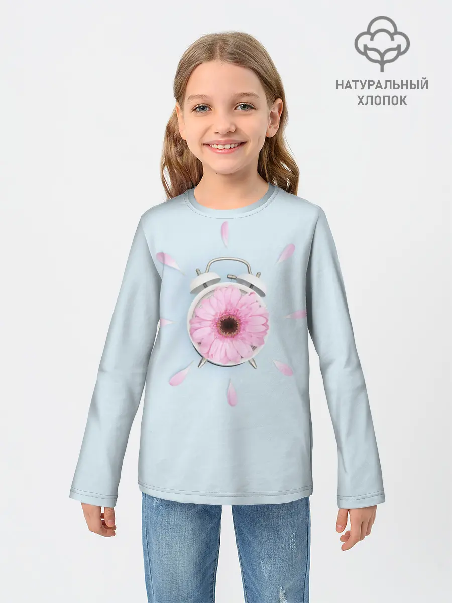 Детский лонгслив / Будильник