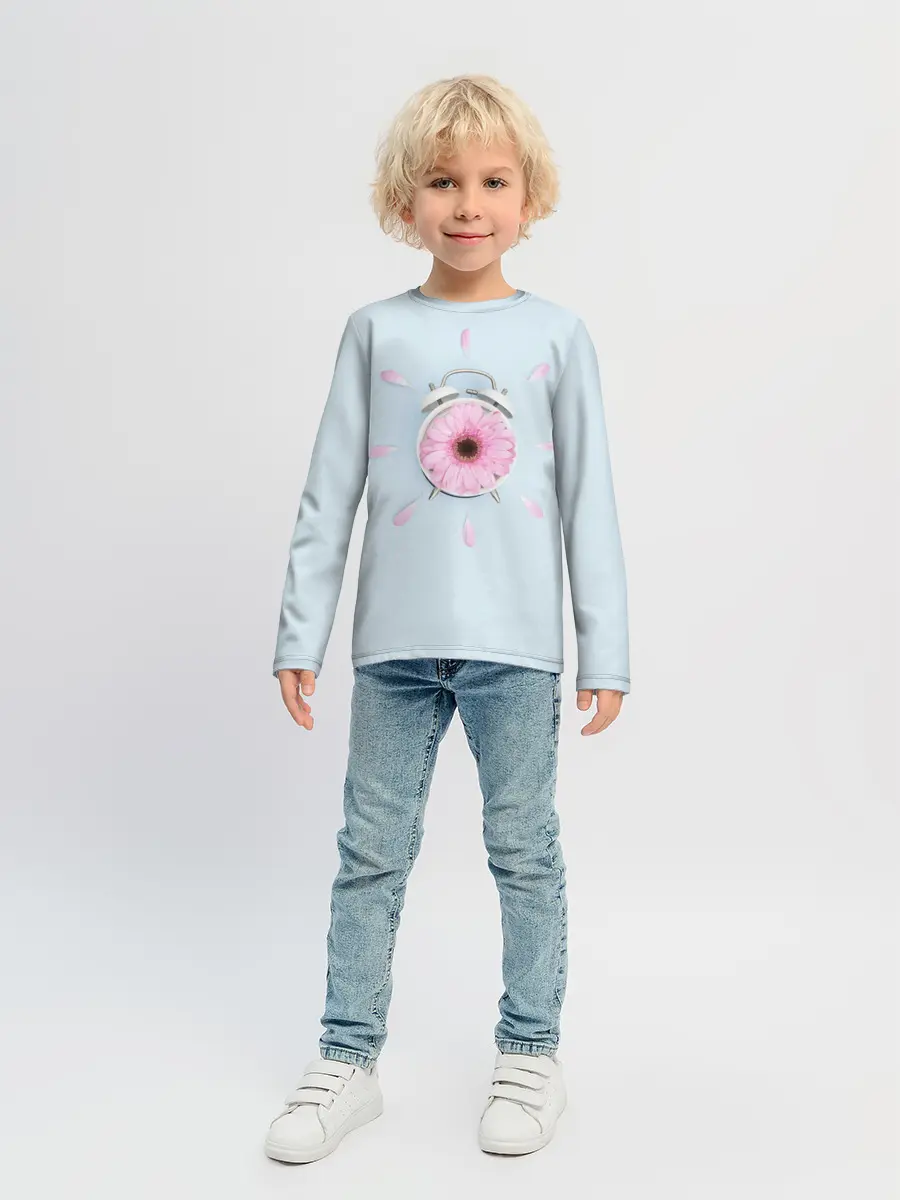 Детский лонгслив / Будильник