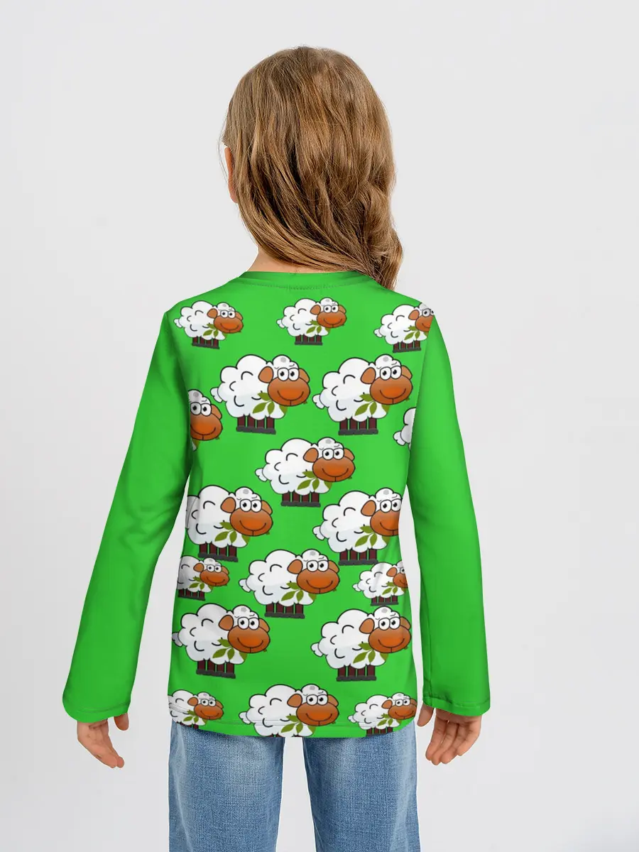 Детский лонгслив / Овцы