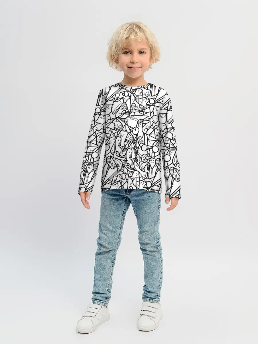 Детский лонгслив / Масса людей