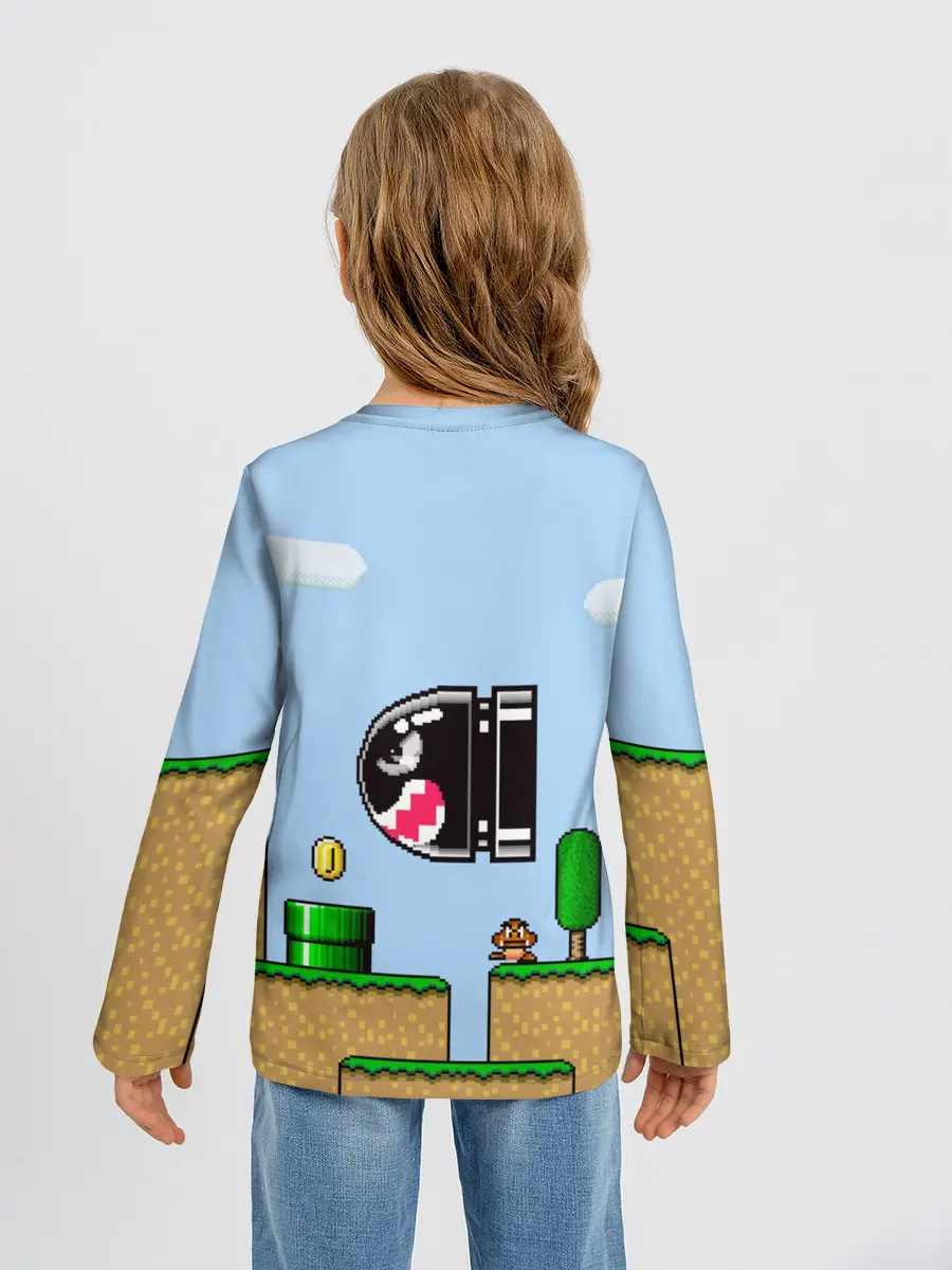 Детский лонгслив / Mario