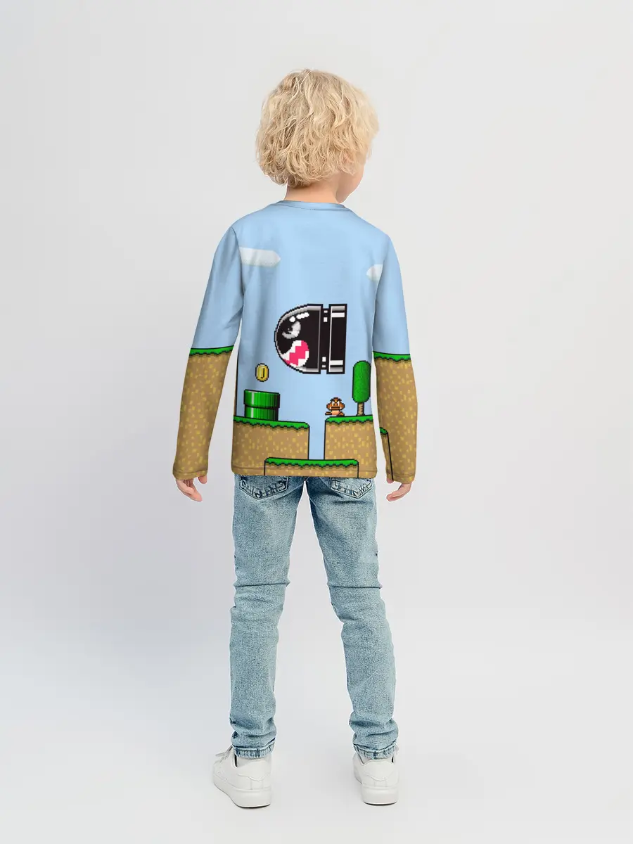 Детский лонгслив / Mario