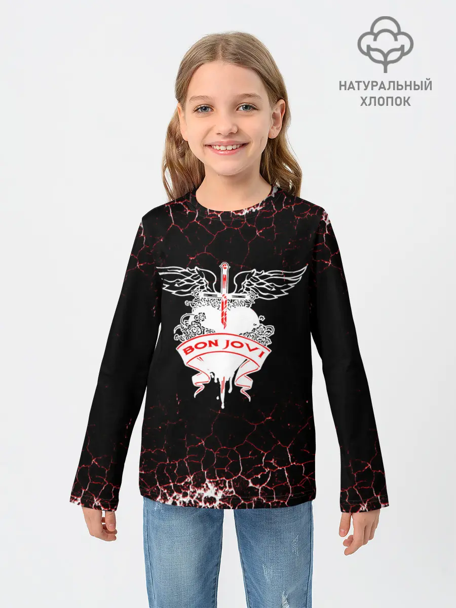 Детский лонгслив / bon jovi