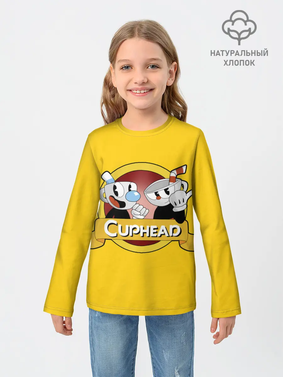 Детский лонгслив / CUPHEAD / КАПХЕД.
