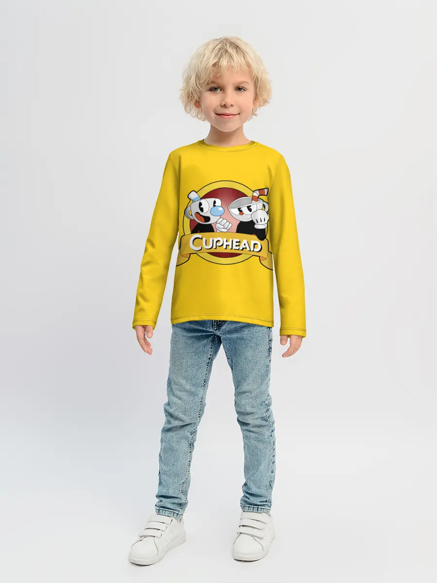 Детский лонгслив / CUPHEAD / КАПХЕД.
