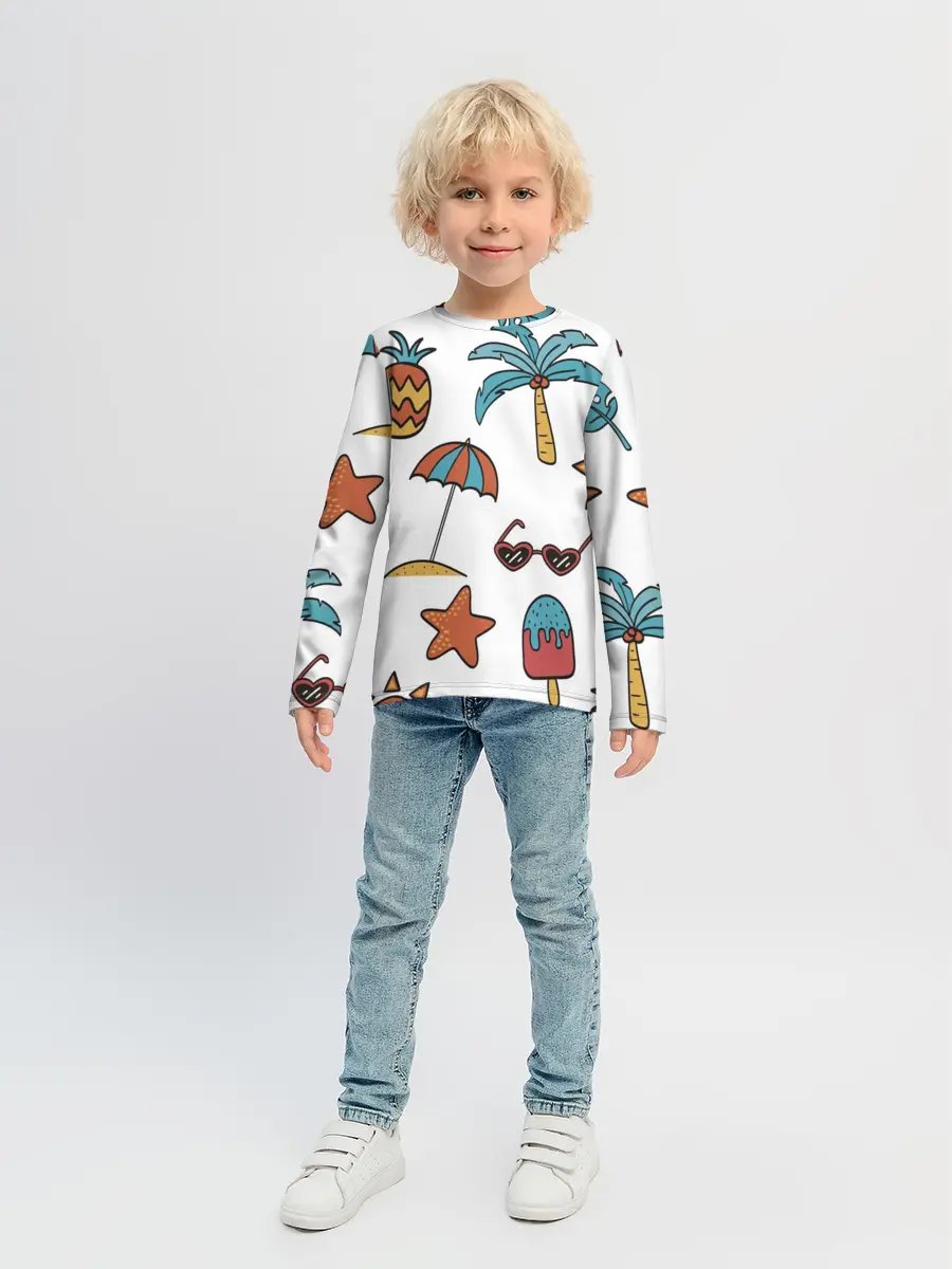 Детский лонгслив / Summer with love
