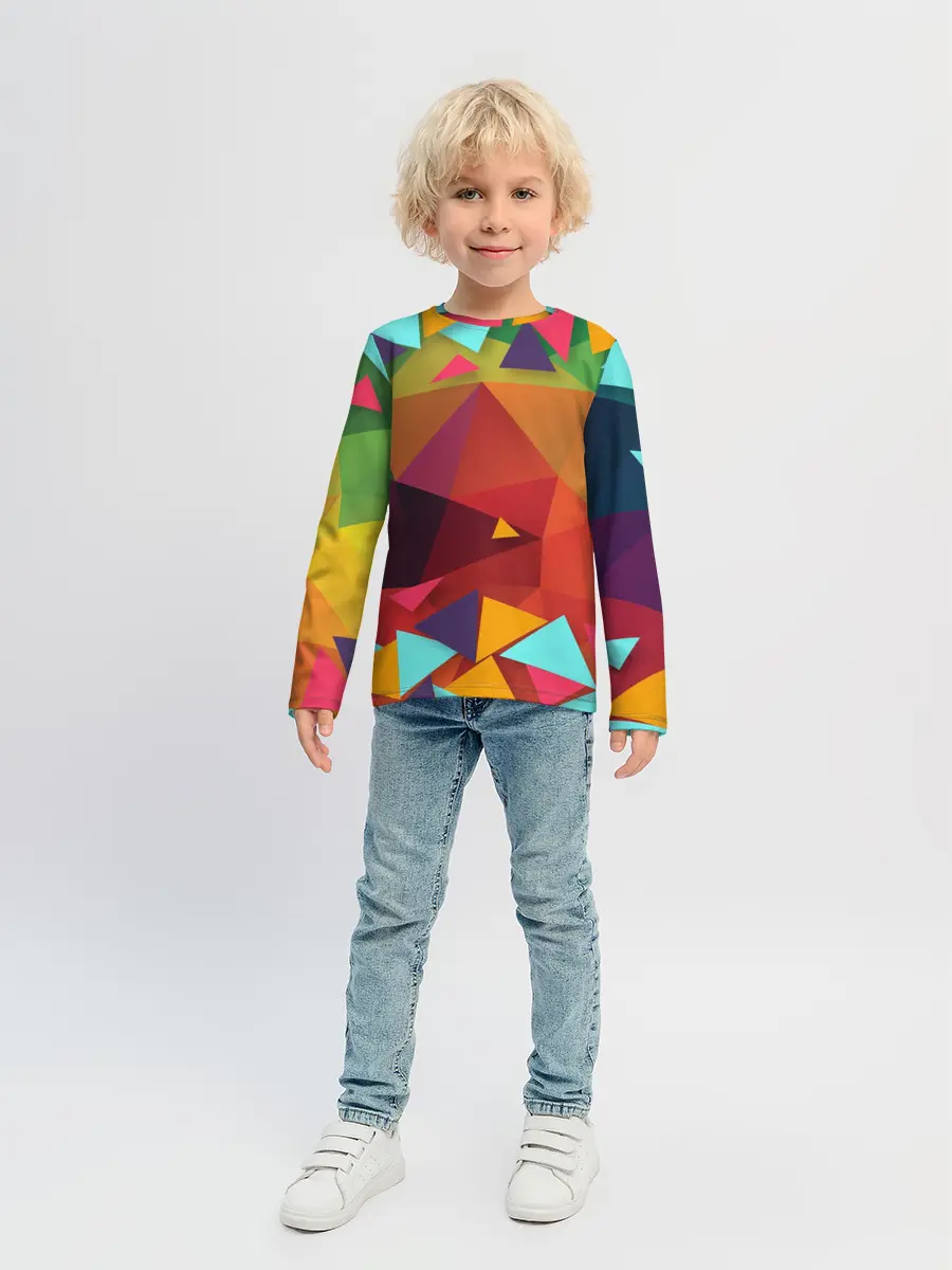 Детский лонгслив / Геометрическая Абстракция