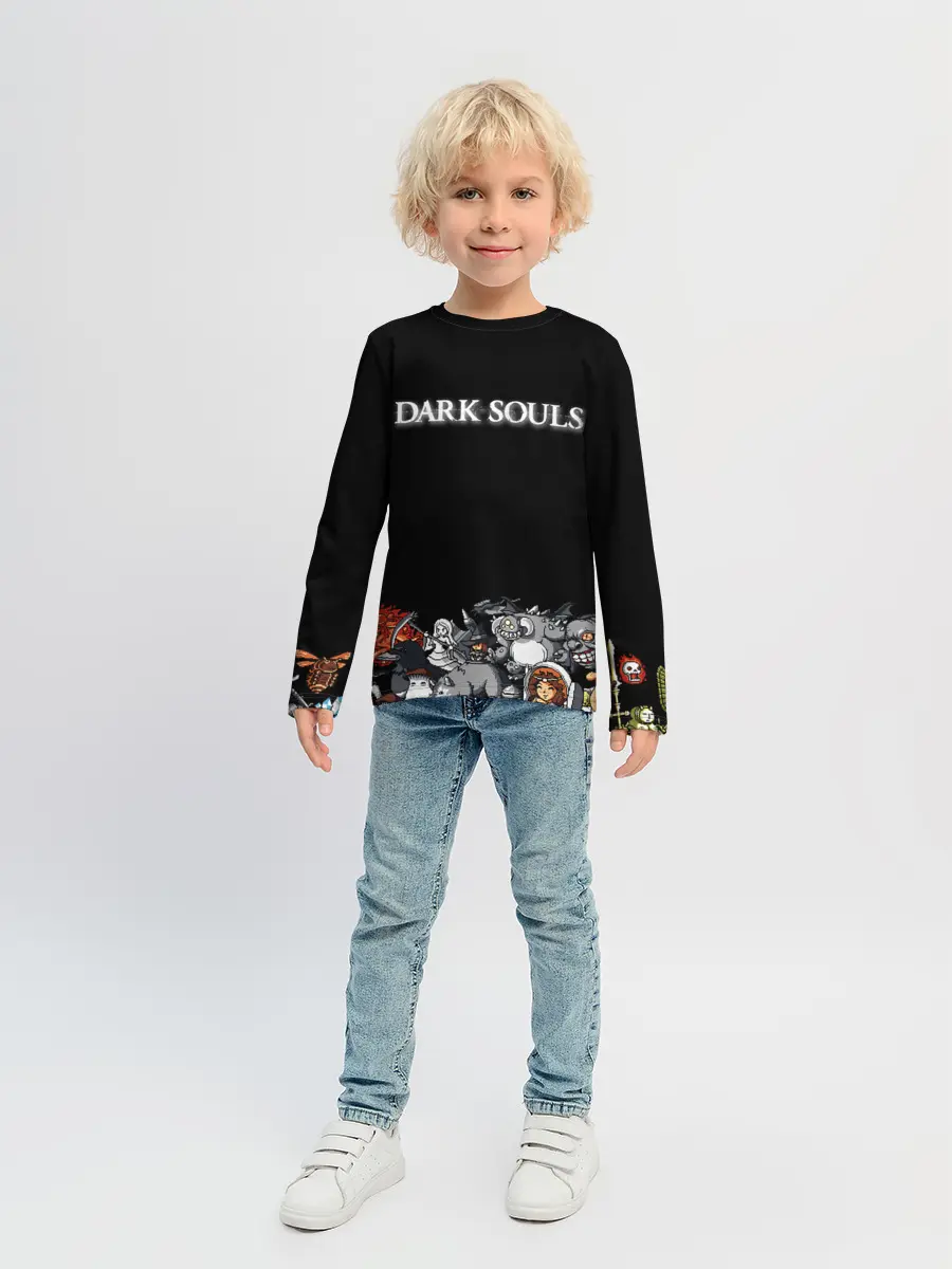 Детский лонгслив / 8bit Dark Souls