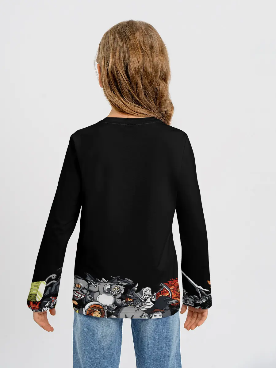 Детский лонгслив / 8bit Dark Souls