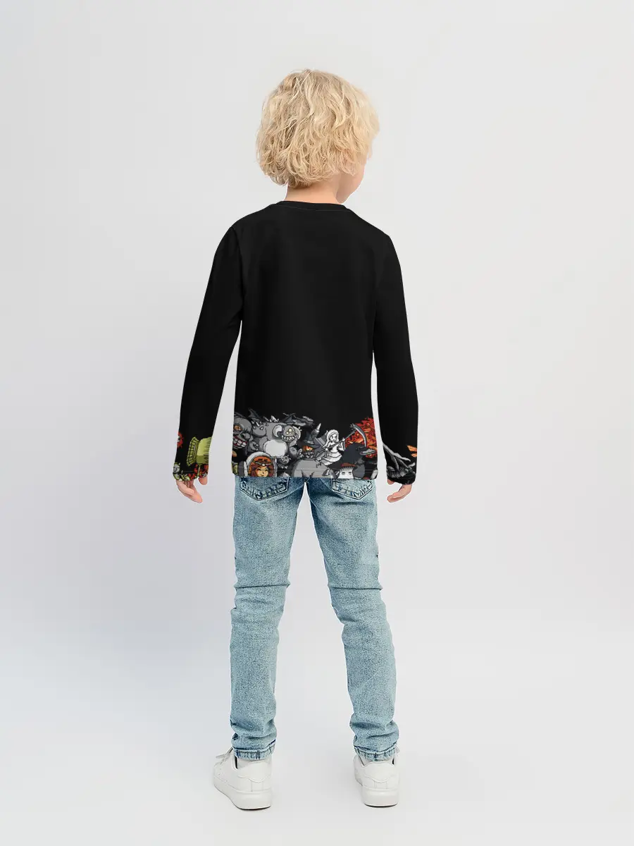 Детский лонгслив / 8bit Dark Souls