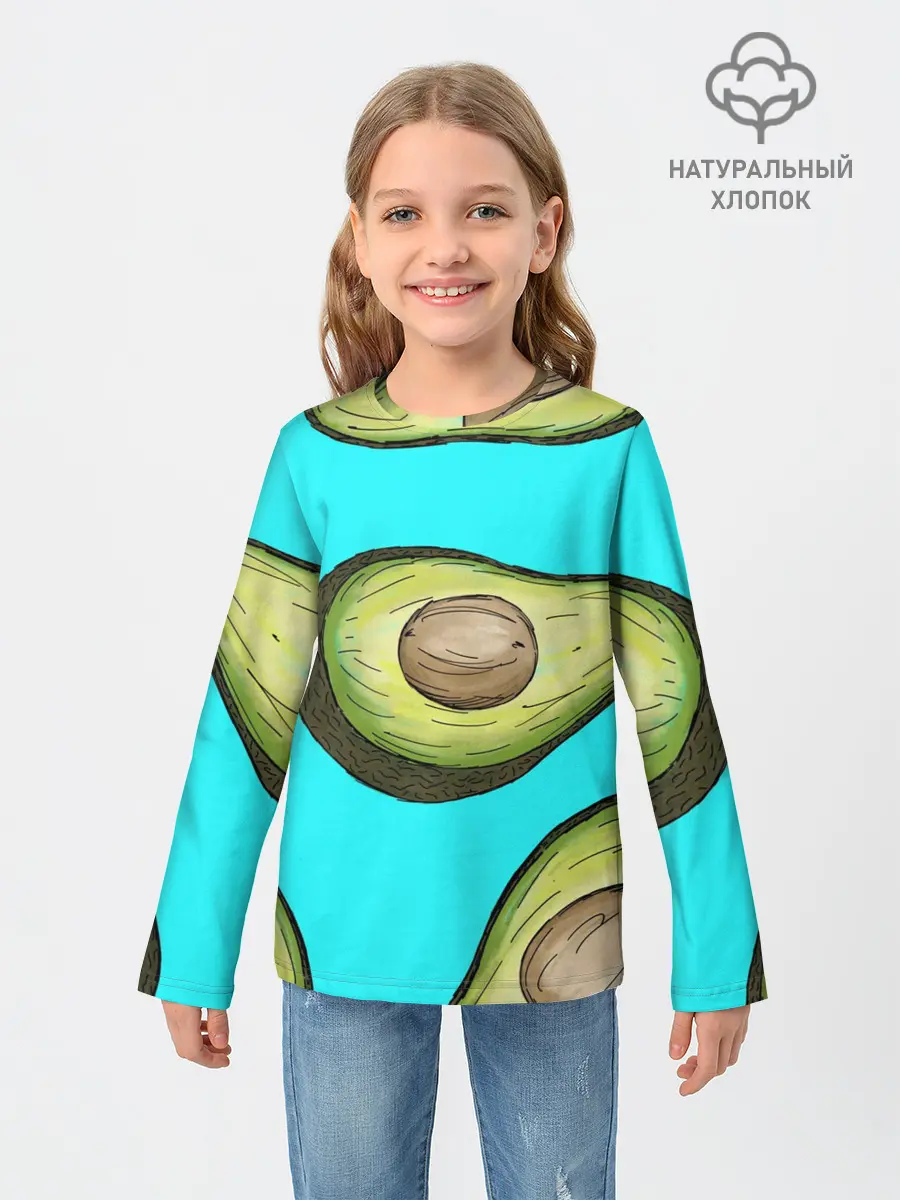 Детский лонгслив / Авакадо
