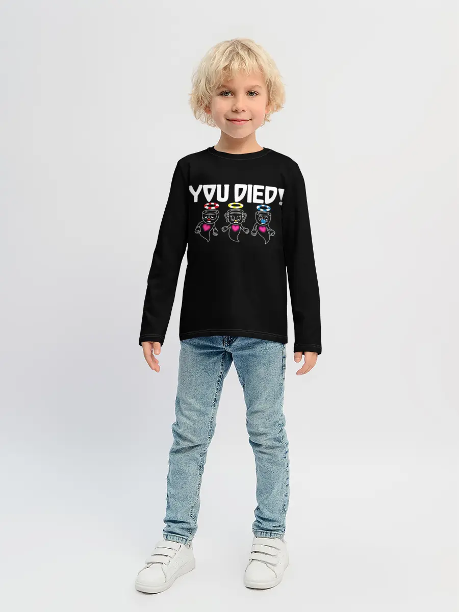 Детский лонгслив / YOU DIED