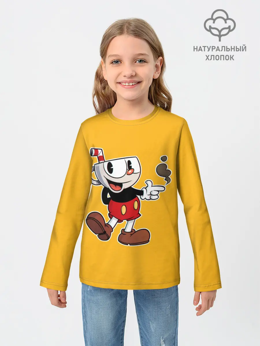 Детский лонгслив / CUPHEAD | КАПХЕД
