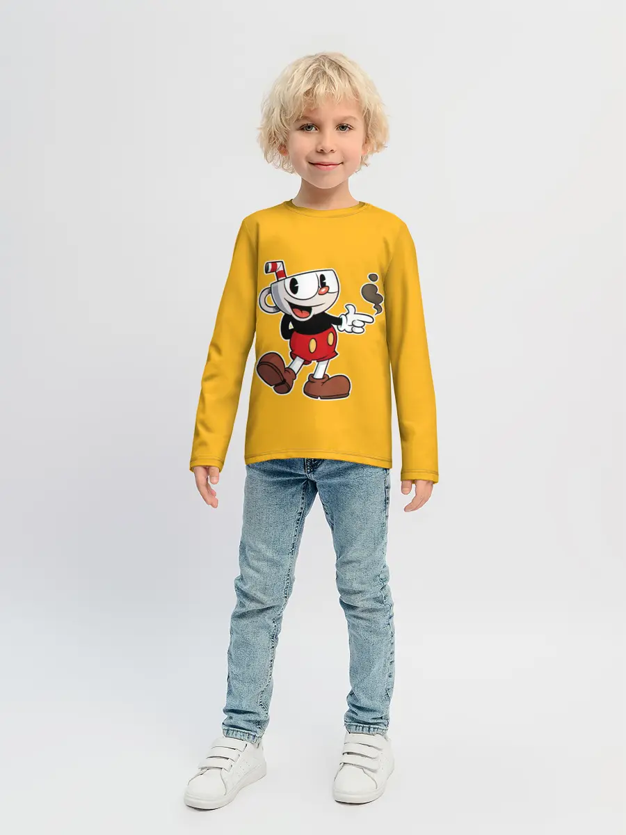 Детский лонгслив / CUPHEAD | КАПХЕД