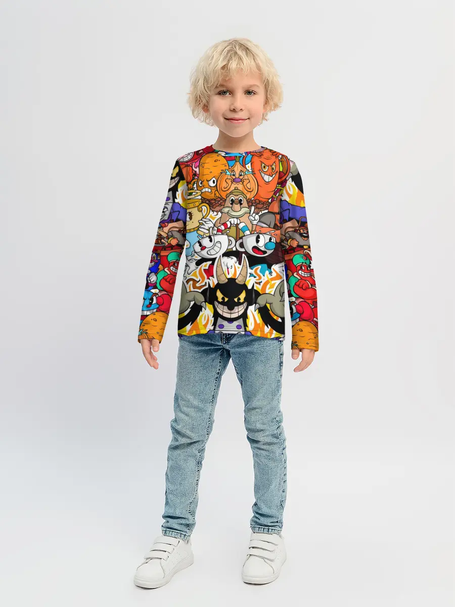 Детский лонгслив / CUPHEAD