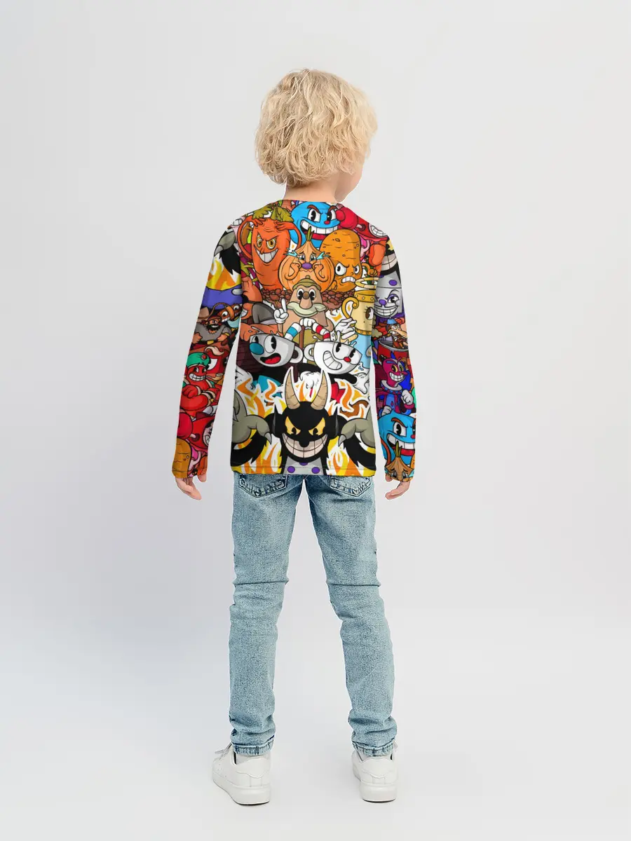 Детский лонгслив / CUPHEAD