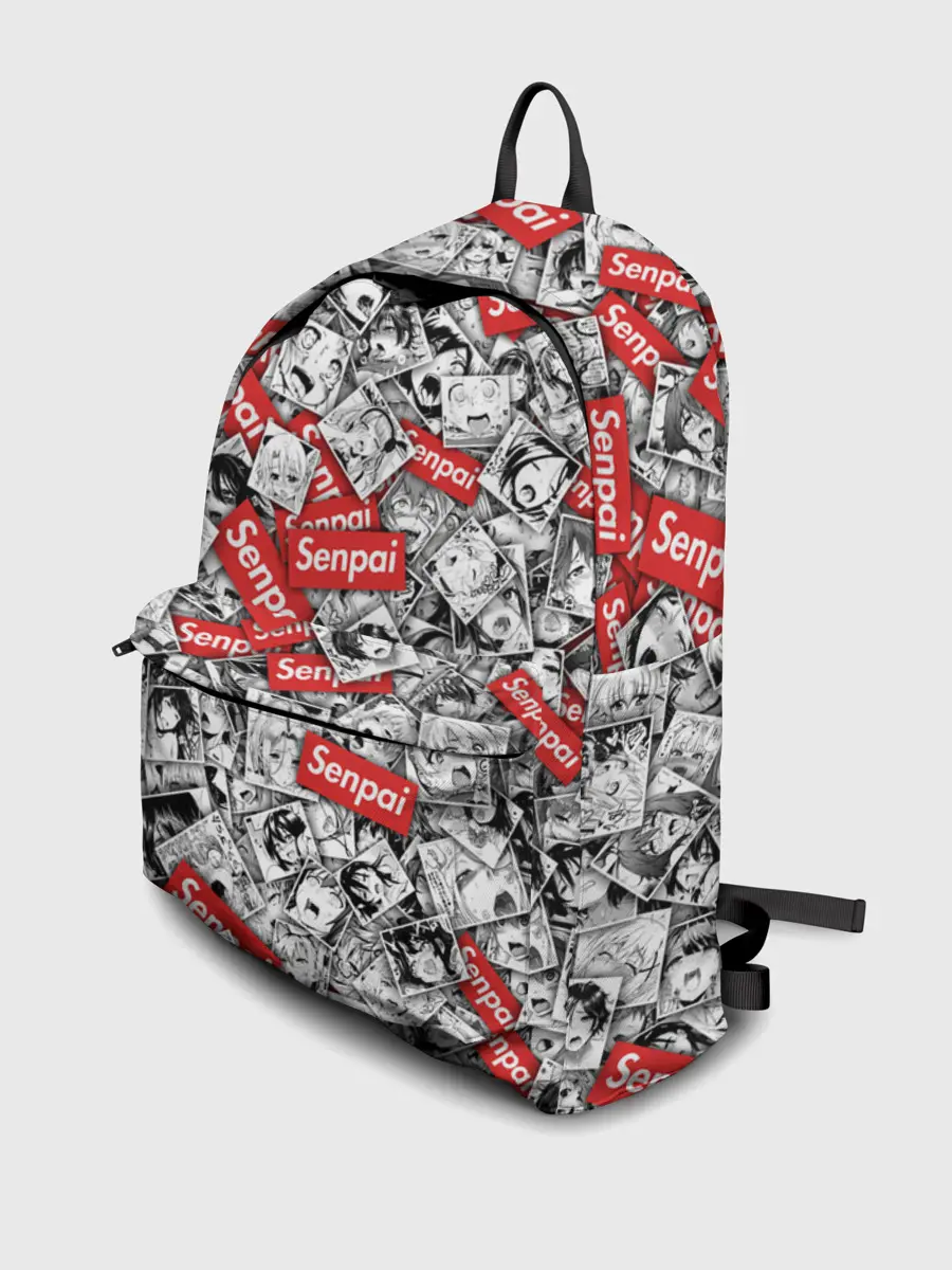 Рюкзак джинсовый / Senpai ahegao