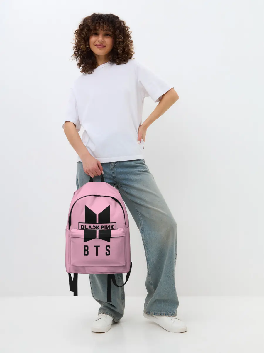 Рюкзак джинсовый / BTS and BLACKPINK