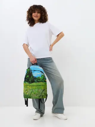 Рюкзак джинсовый / ВАНГОГ