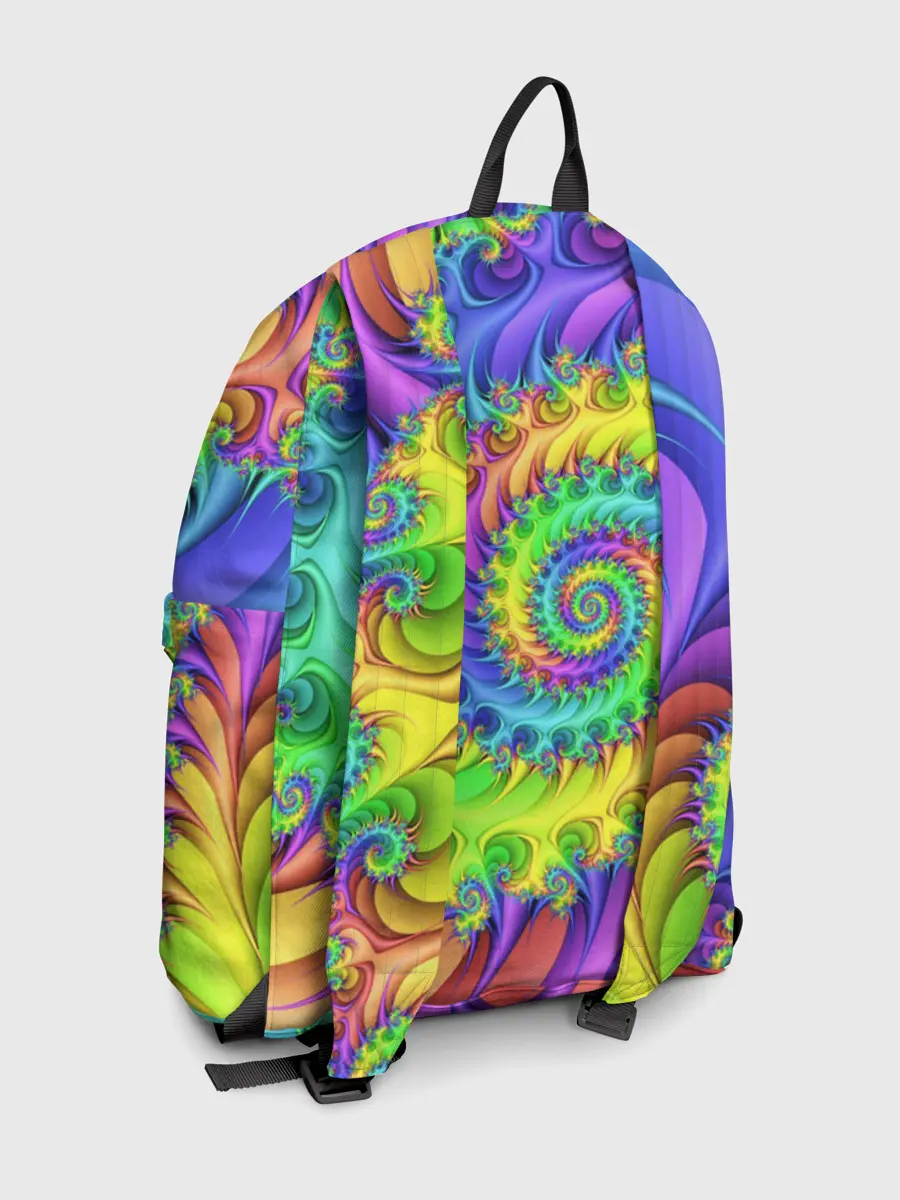 Рюкзак джинсовый / ФРАКТАЛЬНЫЙ АБСТРАКТ