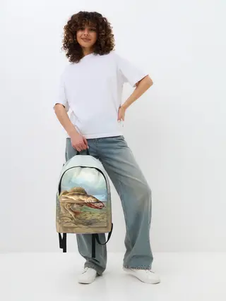 Рюкзак джинсовый / Рыба