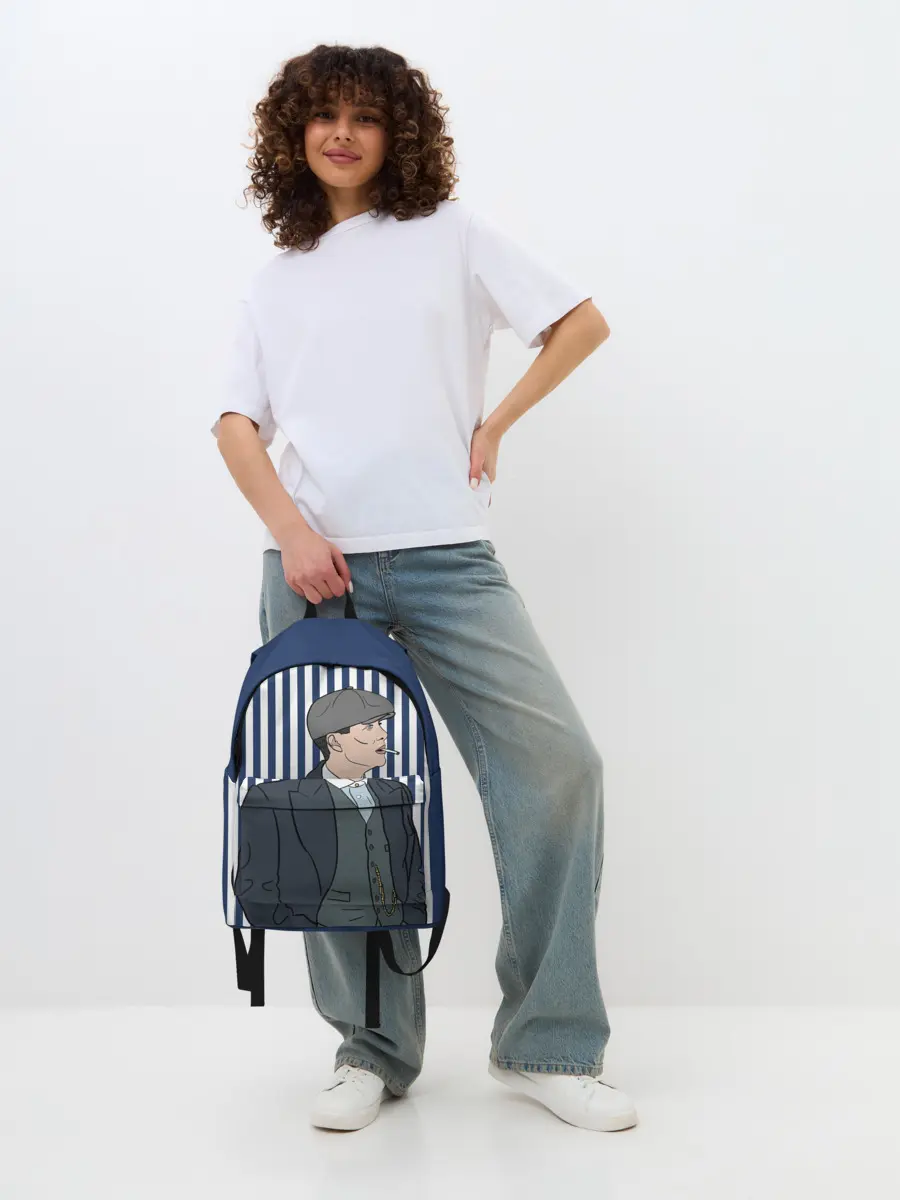 Рюкзак джинсовый / Острые козырьки