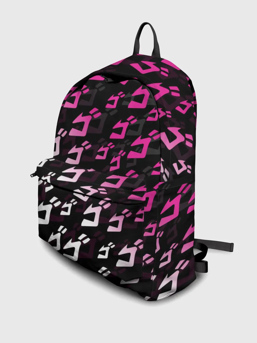 Рюкзак джинсовый / Розовобелый паттерн джоджо