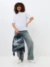 Рюкзак джинсовый / Темные холодные краски