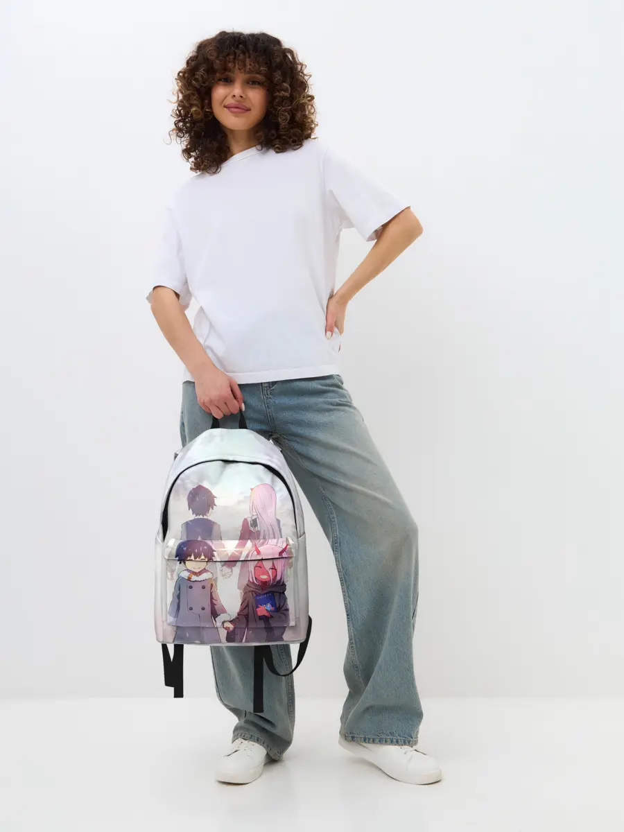 Рюкзак джинсовый / Ноль два и Хиро