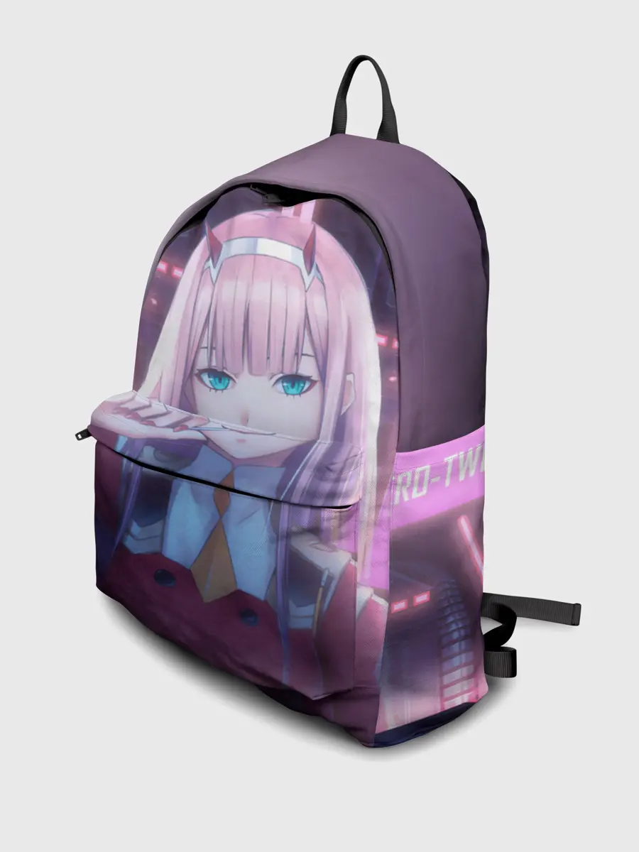 Рюкзак джинсовый / Ноль два неон