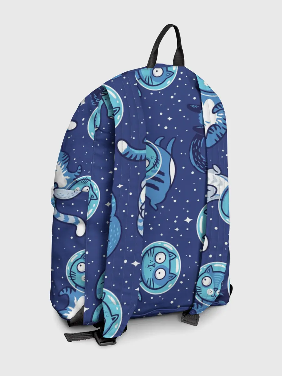 Рюкзак джинсовый / Кот Космонавт