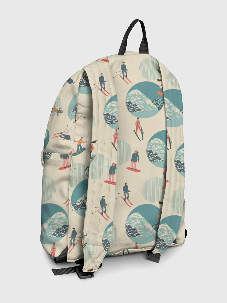 Рюкзак джинсовый / лыжники