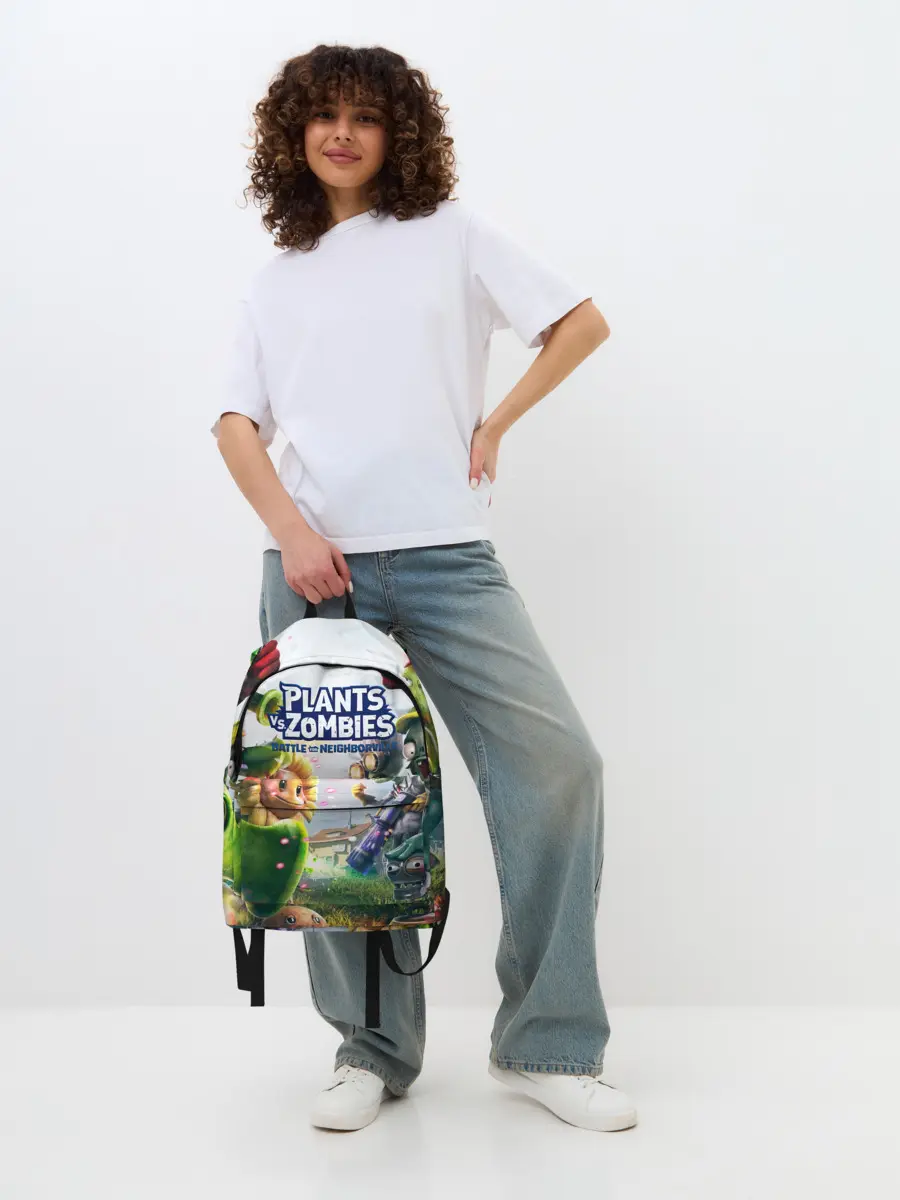Рюкзак джинсовый / Plants vs Zombies.