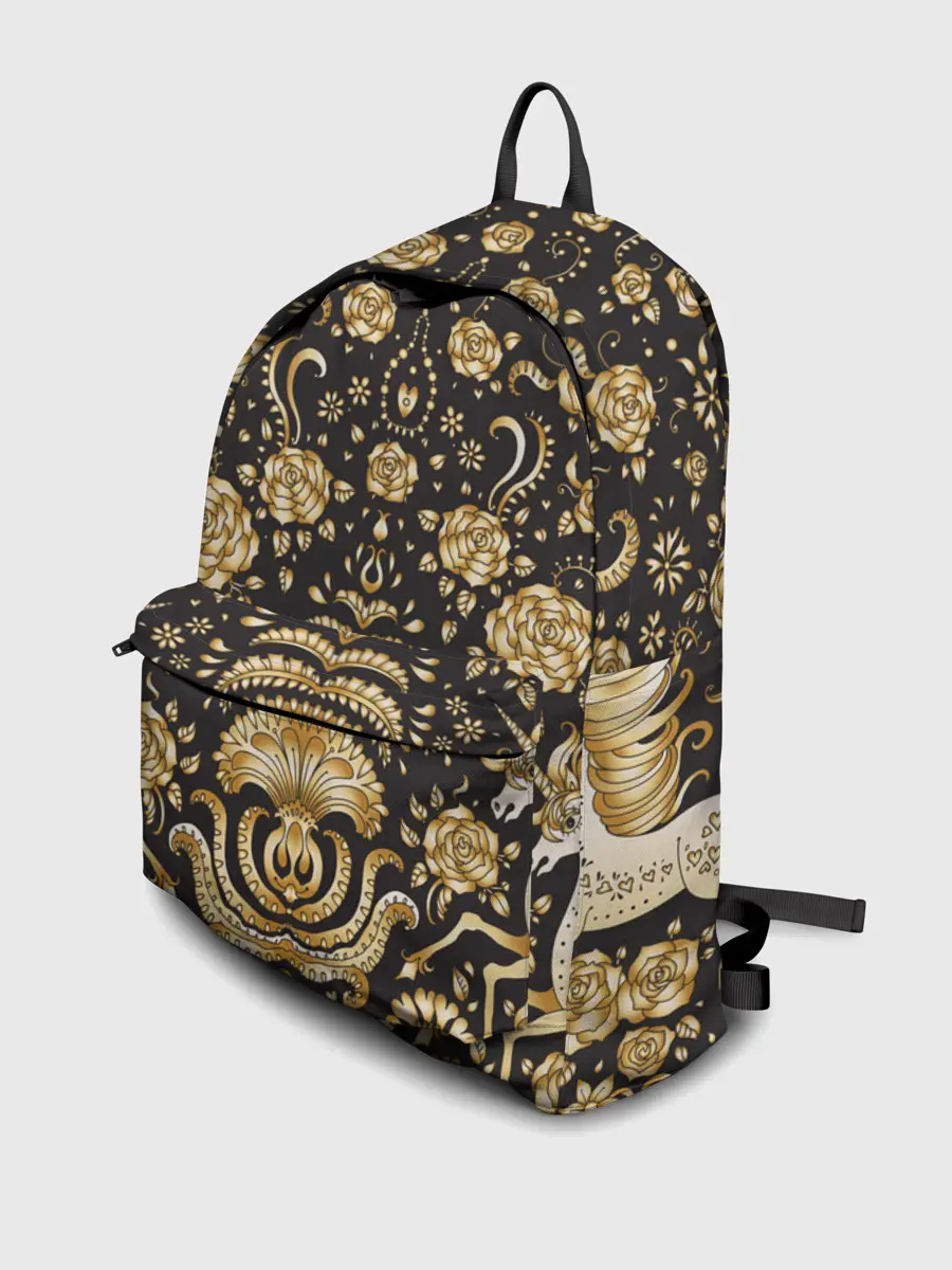 Рюкзак джинсовый / Gold & Black