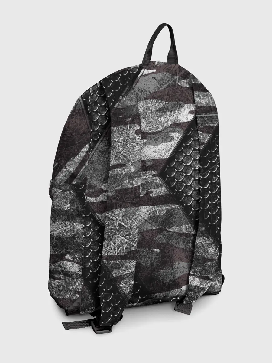 Рюкзак джинсовый / Камуфляжная 3D броня