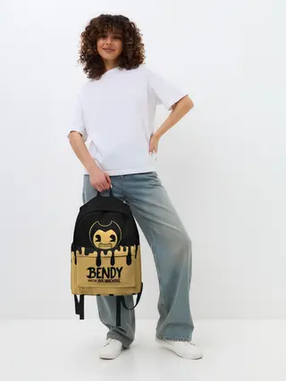 Рюкзак джинсовый / Bendy And The Ink Machine