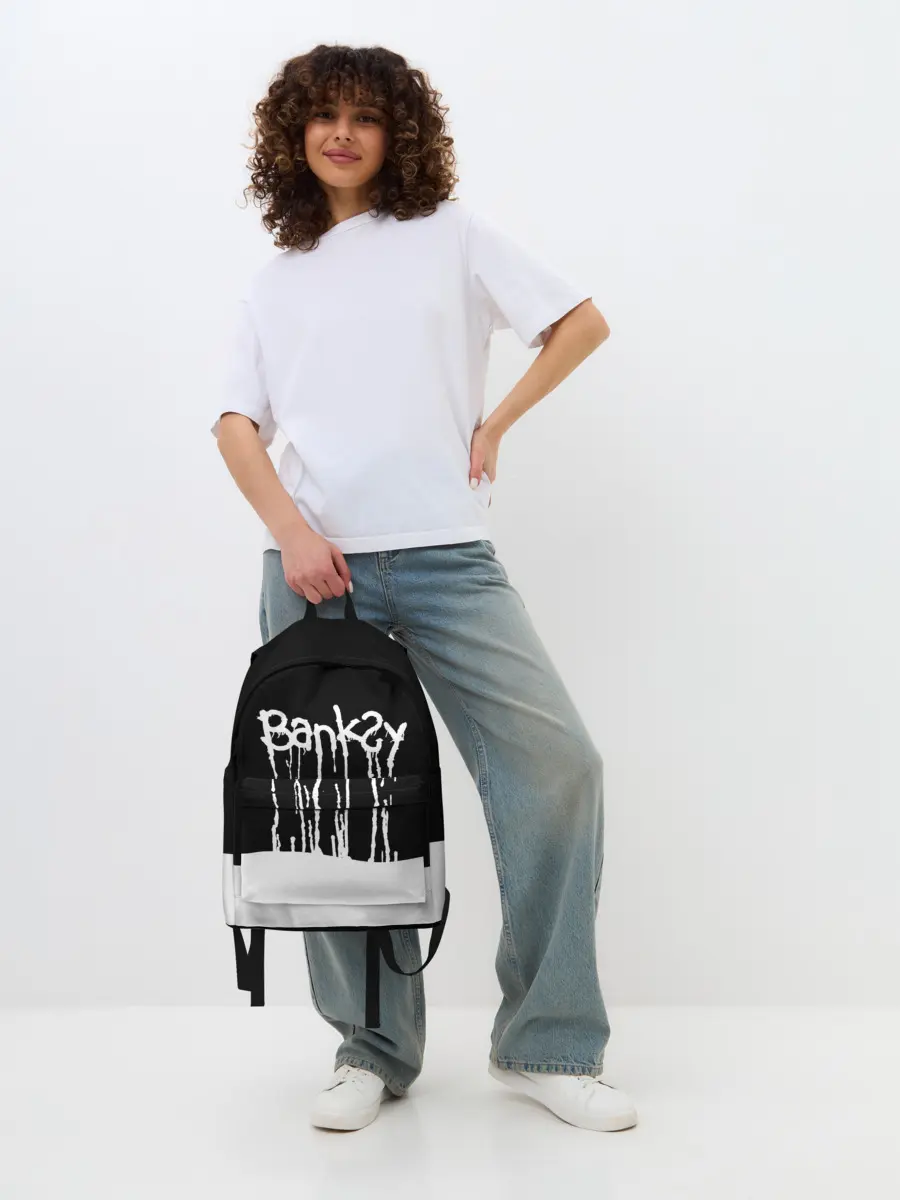 Рюкзак джинсовый / Banksy