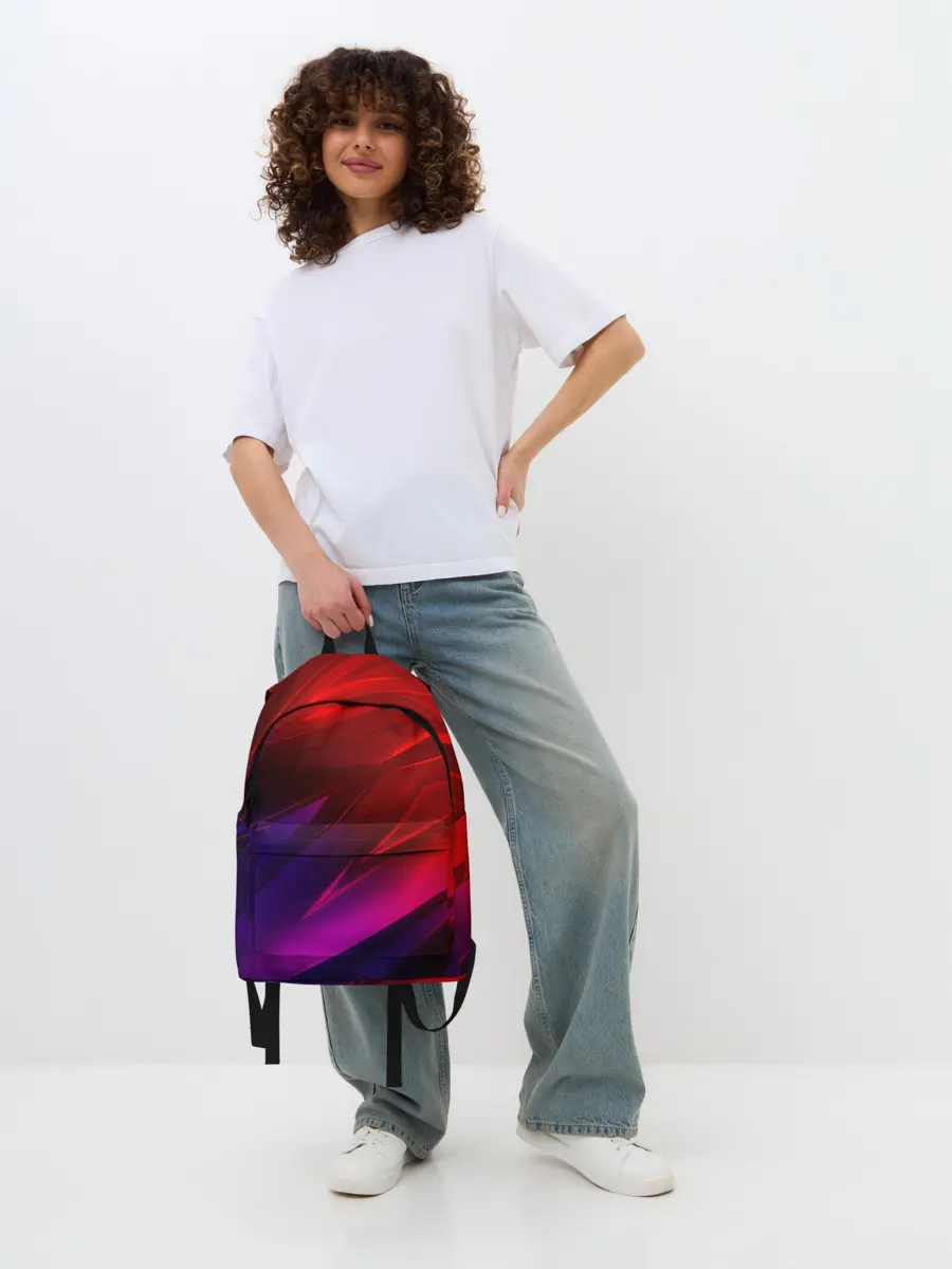 Рюкзак джинсовый / NEON GEOMETRY STRIPES