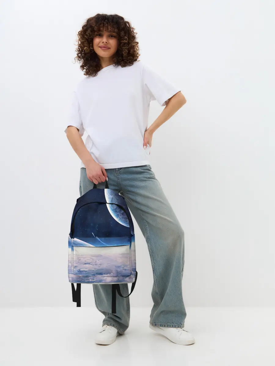 Рюкзак джинсовый / Космос