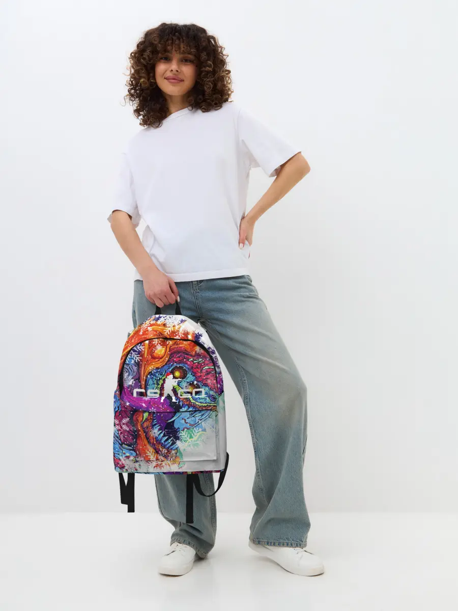 Рюкзак джинсовый / Новогодний CS GO